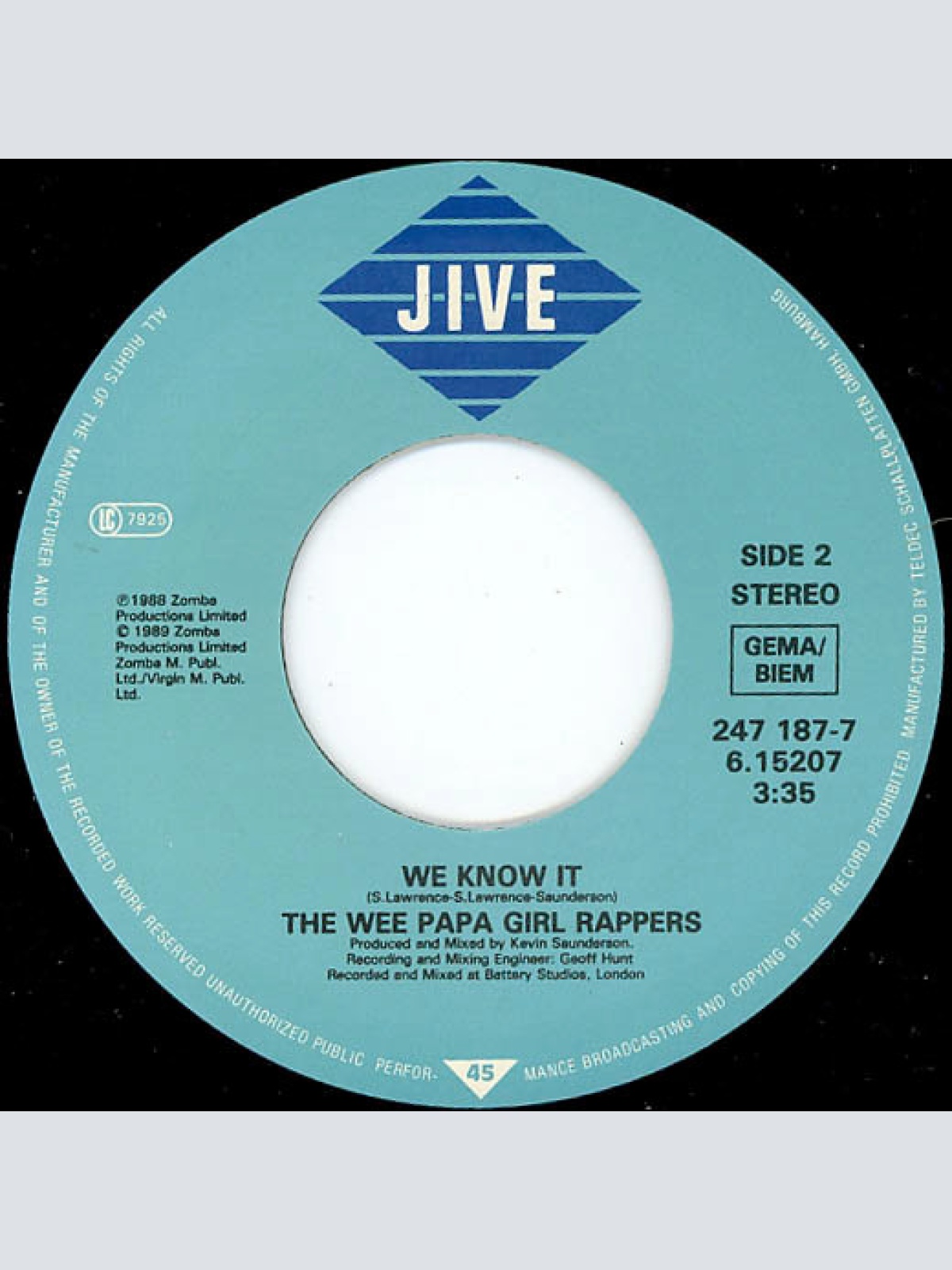 Vinyl / The Wee Papa Girl Rappers* - Soulmate