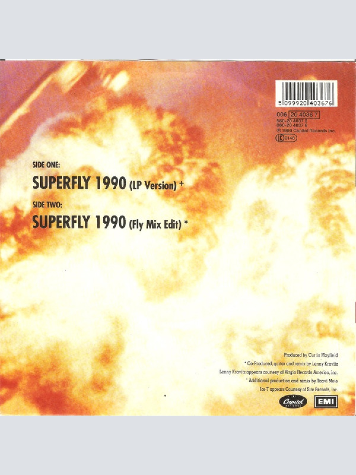 Vinyl / Curtis Mayfield And Ice-T - Superfly 1990