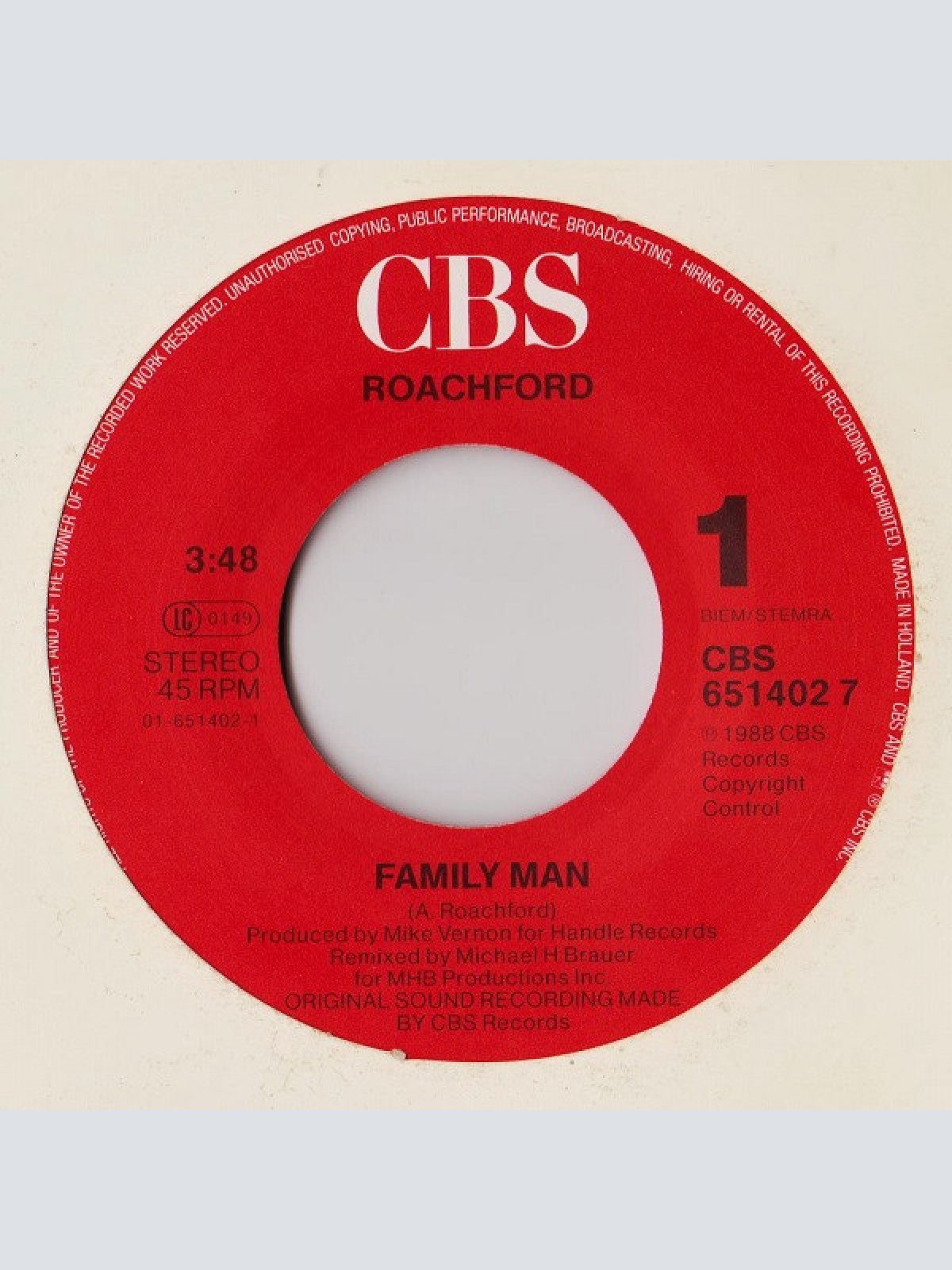 Vinyl / Roachford - Family Man