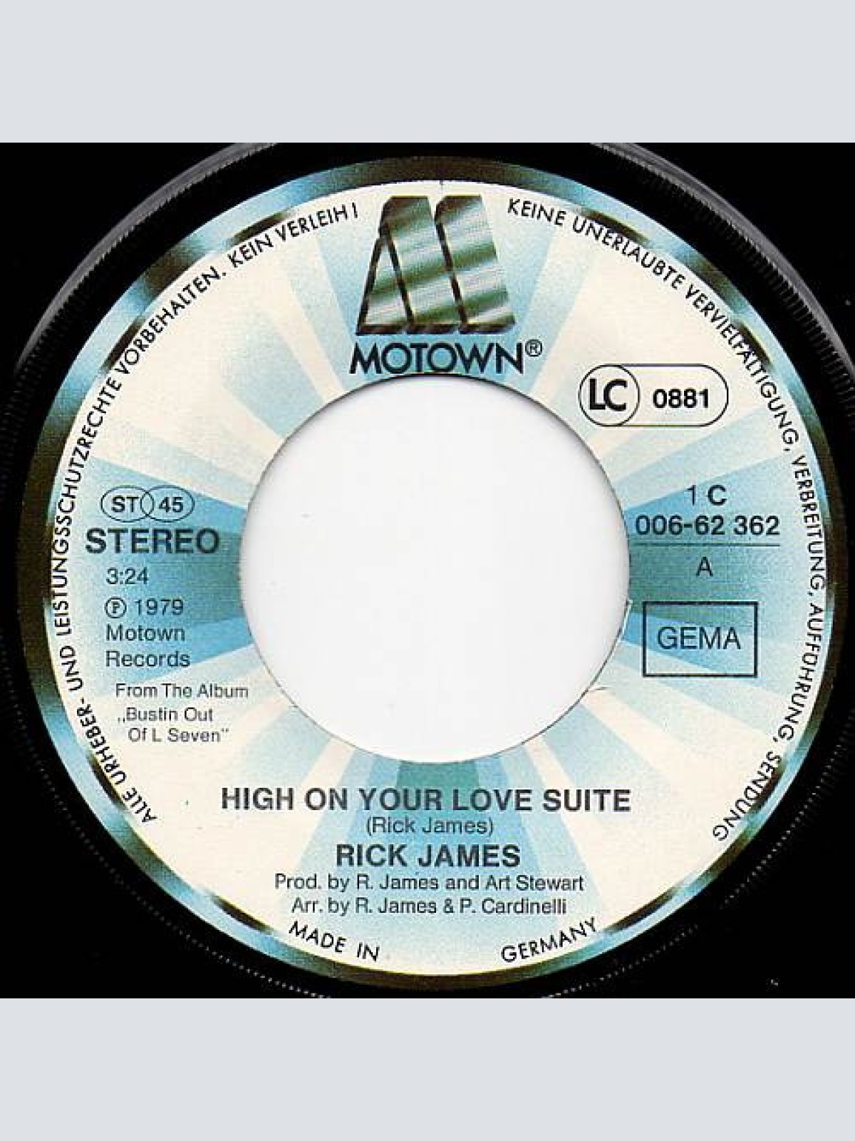 Vinyl / Rick James - High On Your Love Suite