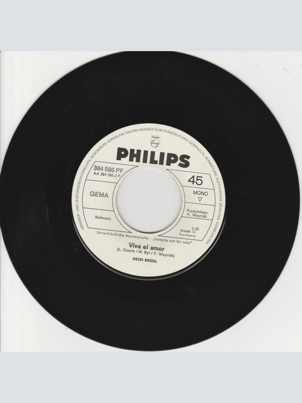 Vinyl / Heidi Brühl - Alles Verstehen Heißt Alles Verzeih'n