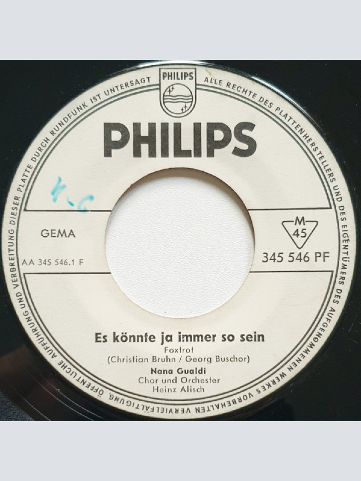 Vinyl / Nana Gualdi - Es Könnte Ja Immer So Sein/ Nur Eine Spieluhr