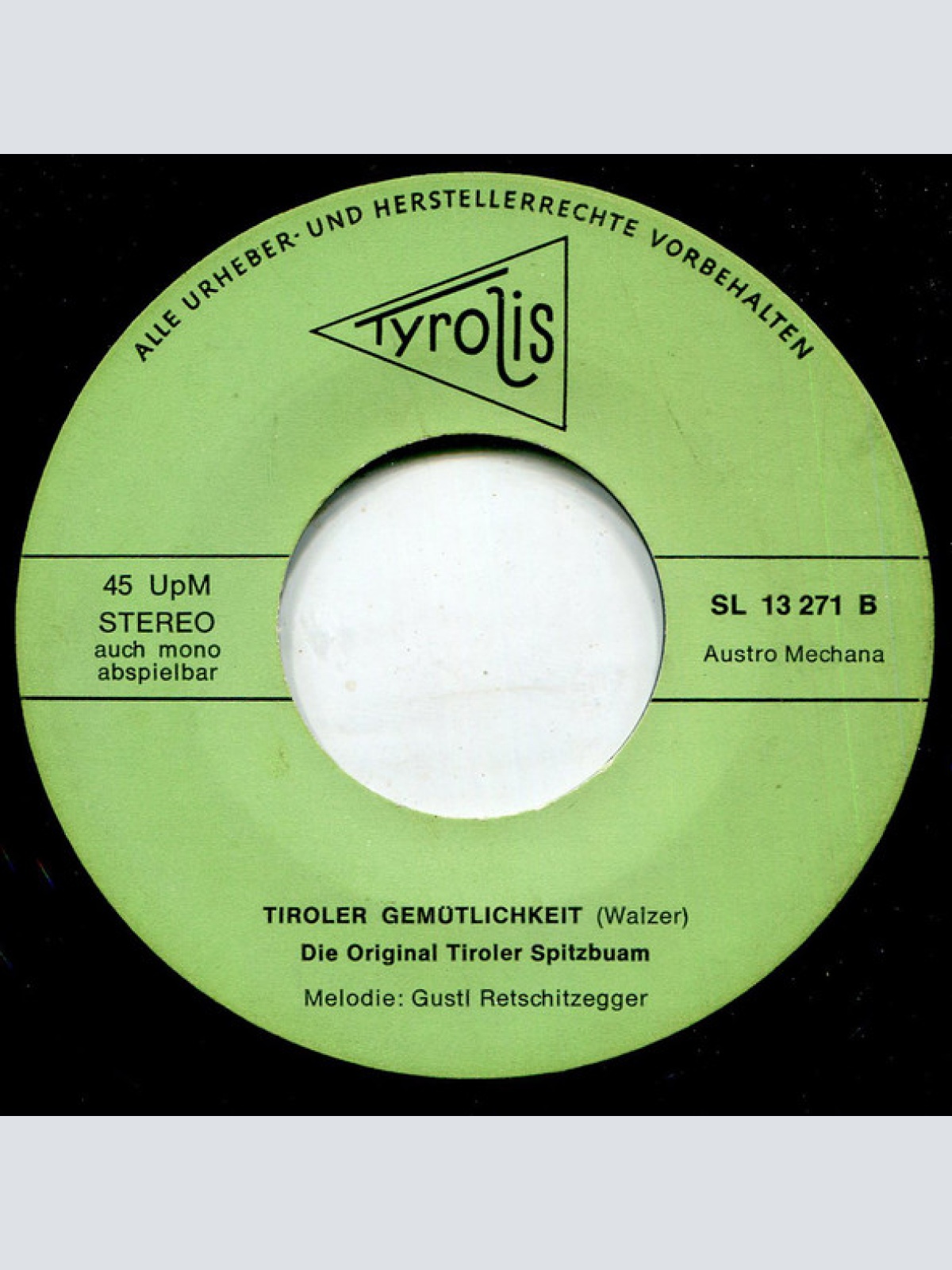 Vinyl / Die Original Tiroler Spitzbuam* - Die Ofenbank