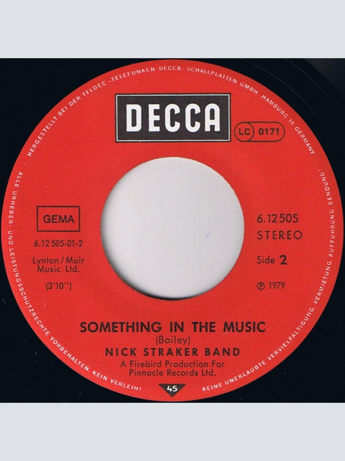 Vinyl / Nick Straker Band - A Walk In The Park