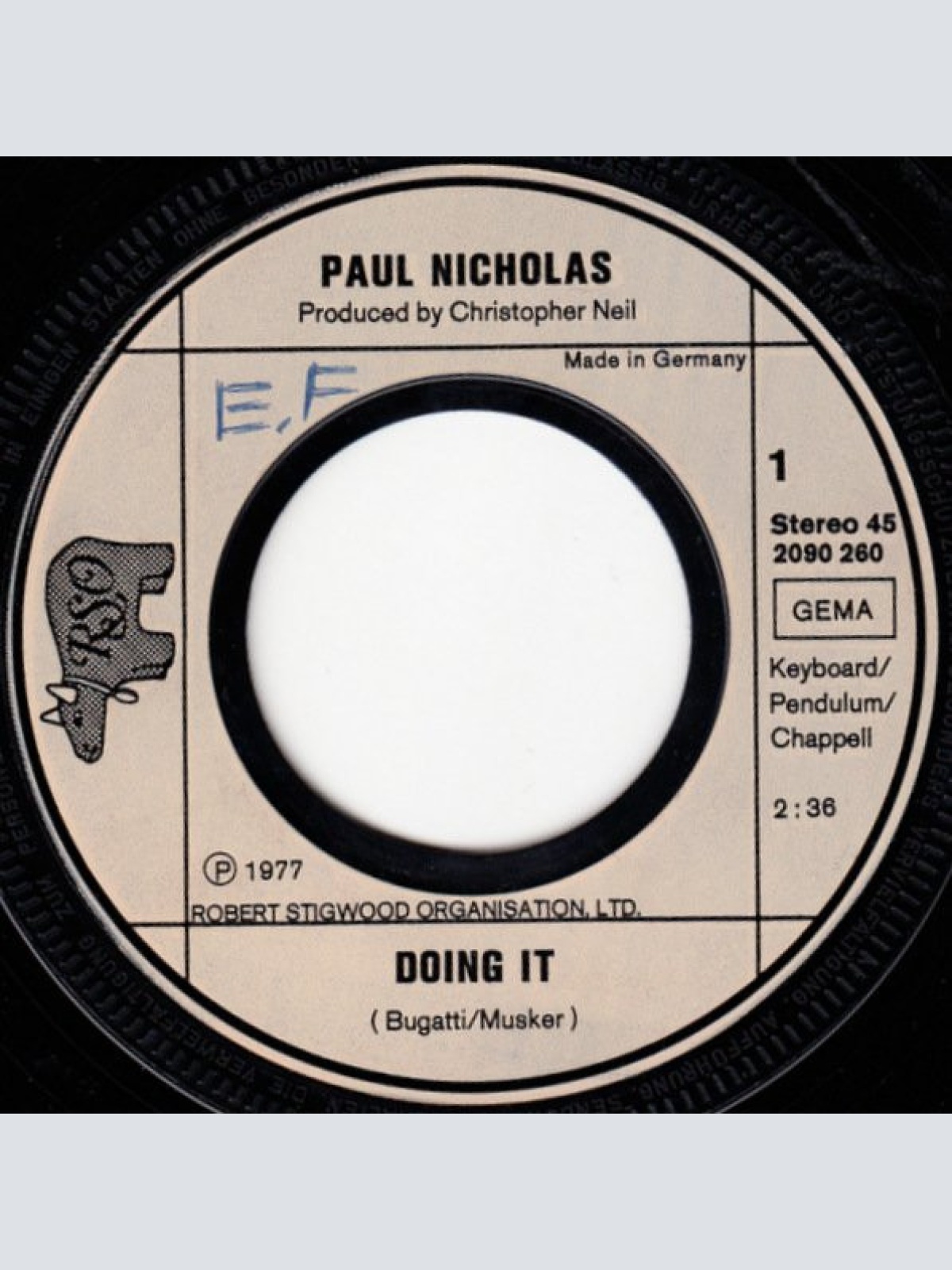 Vinyl / Paul Nicholas - Doing It
