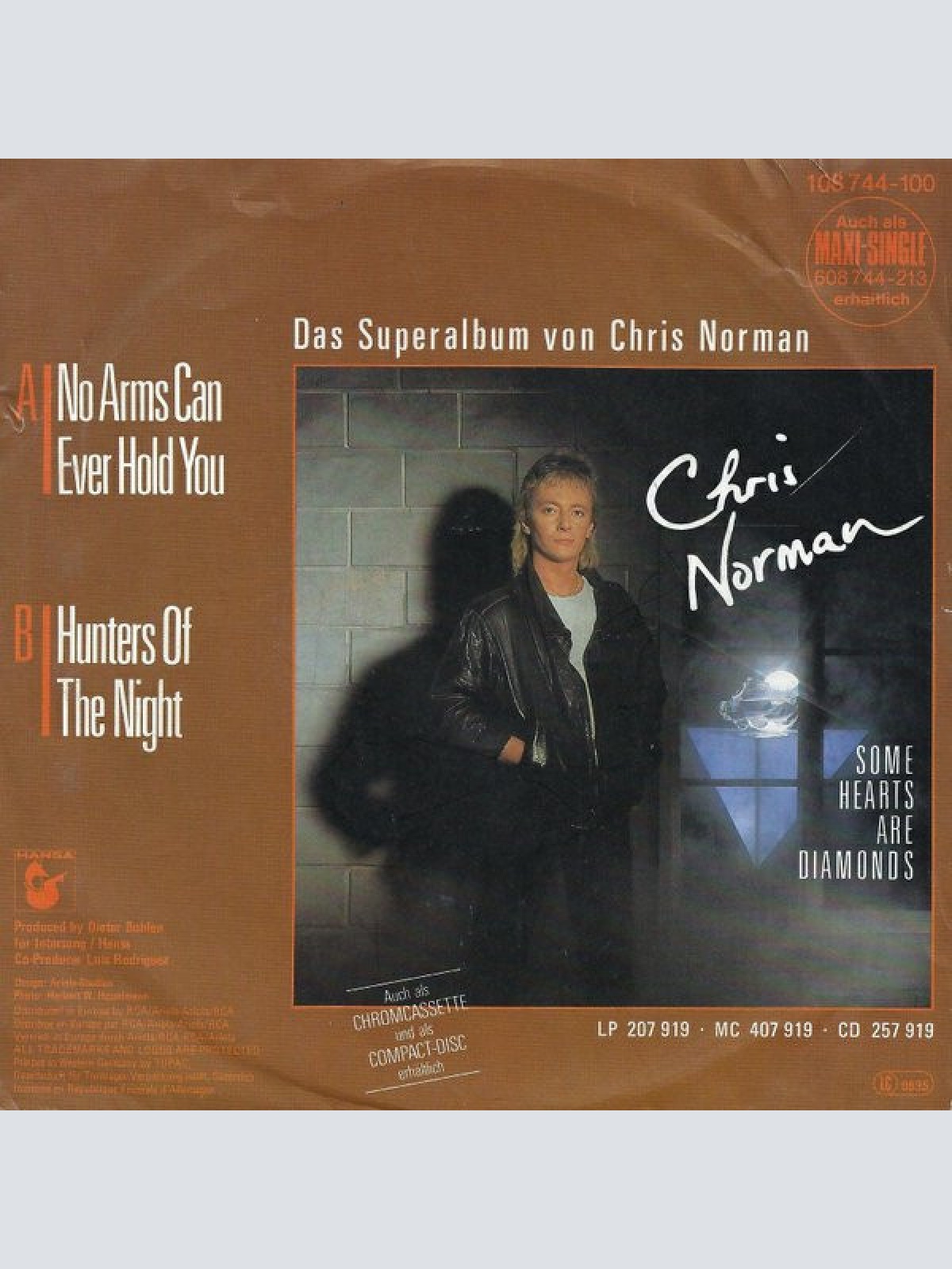 Vinyl / Chris Norman - No Arms Can Ever Hold You / Hunters Of The Night