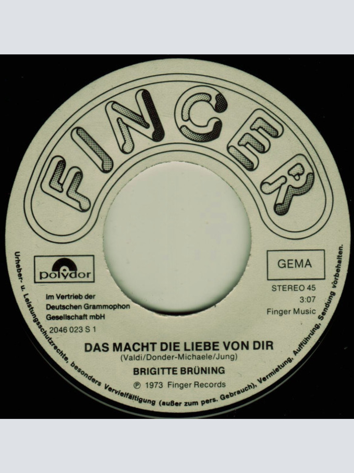 Vinyl / Brigitte Brüning - Das Macht Die Liebe Von Dir
