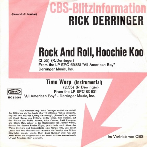 Vinyl / Rick Derringer - Rock And Roll, Hoochie Koo