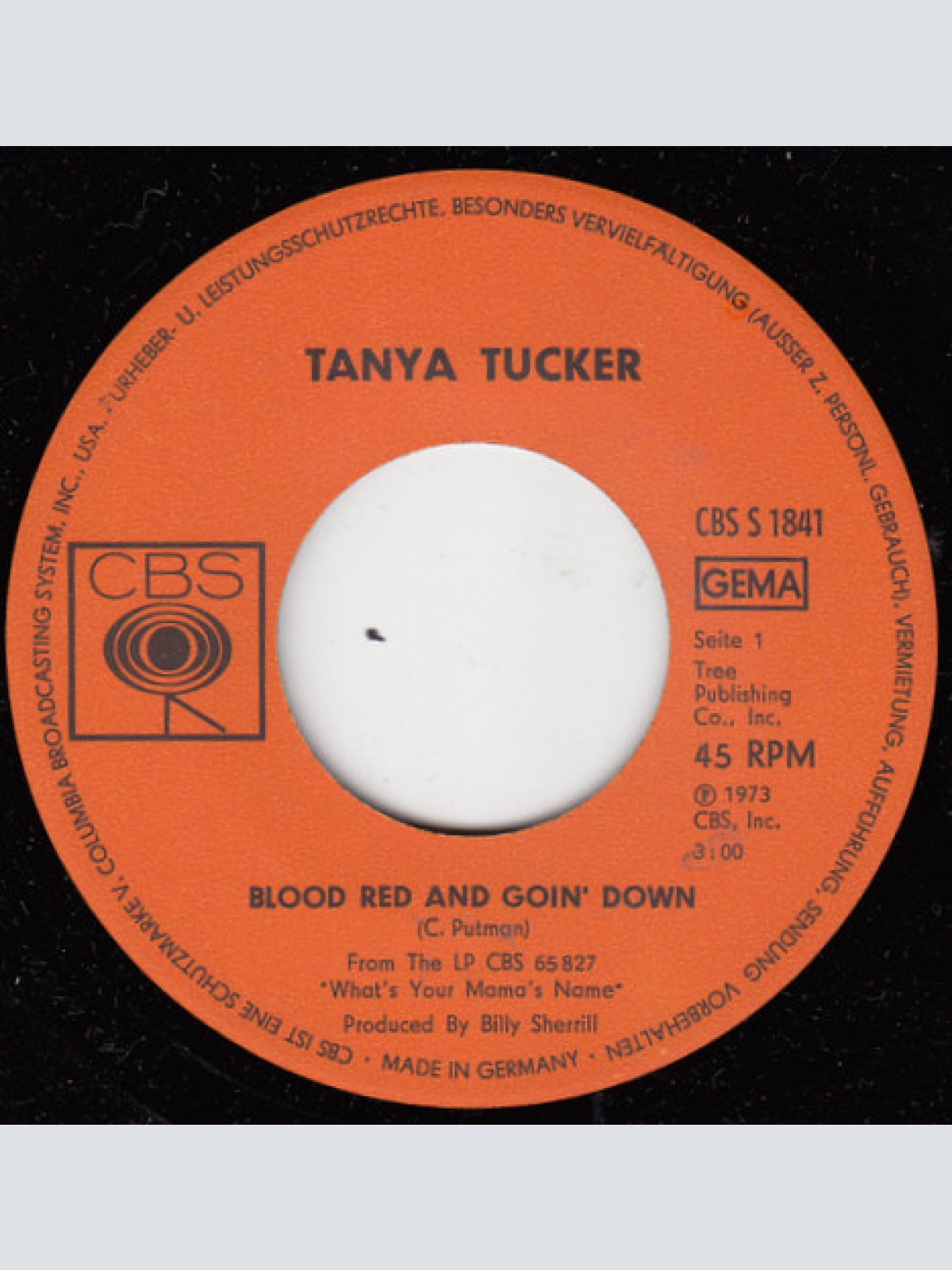 Vinyl / Tanya Tucker - Blood Red And Goin' Down