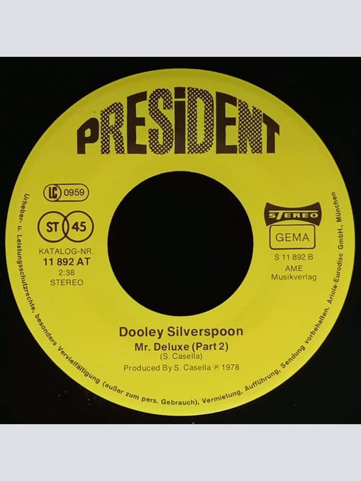 Vinyl / Dooley Silverspoon - Mr. Deluxe Part 1 & 2