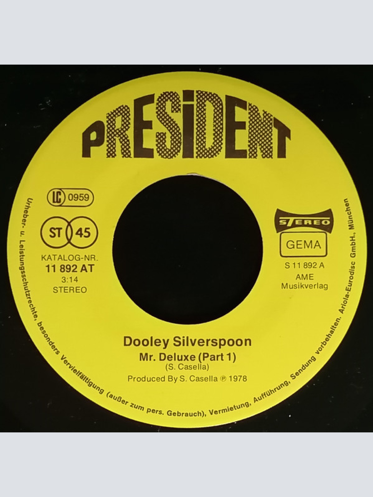Vinyl / Dooley Silverspoon - Mr. Deluxe Part 1 & 2