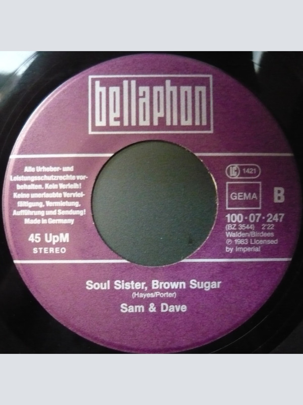 Vinyl / Sam & Dave - Soul Man / Soul Sister, Brown Sugar