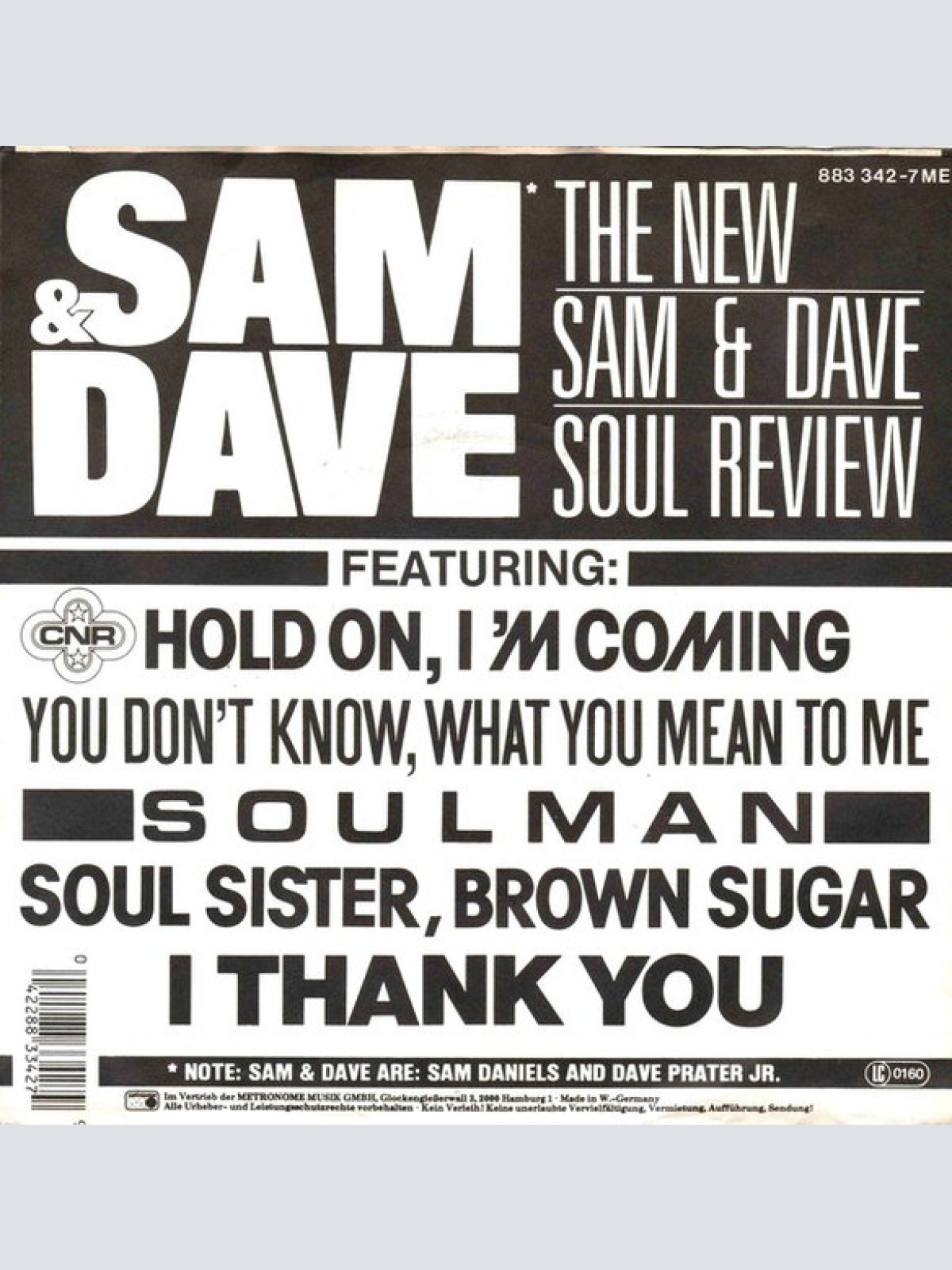 Vinyl / The New Sam & Dave - The New Sam & Dave Soul Review