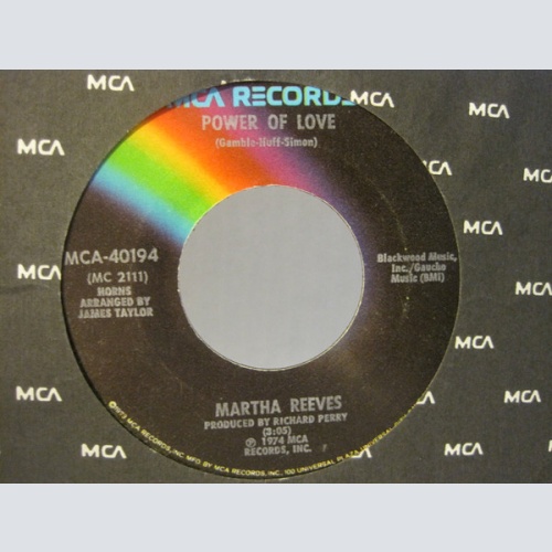 Vinyl / Martha Reeves - Power Of Love / Stand By Me