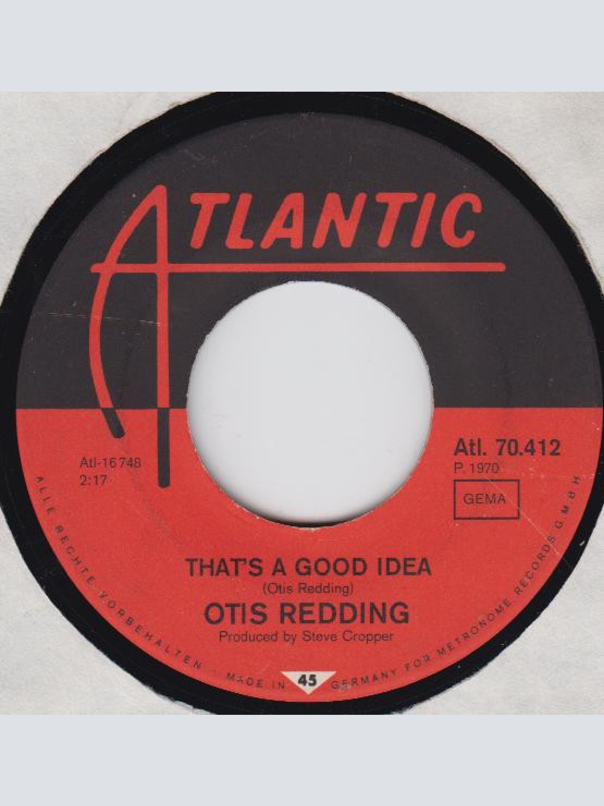 Vinyl / Otis Redding - Look At The Girl / That's A Good Idea