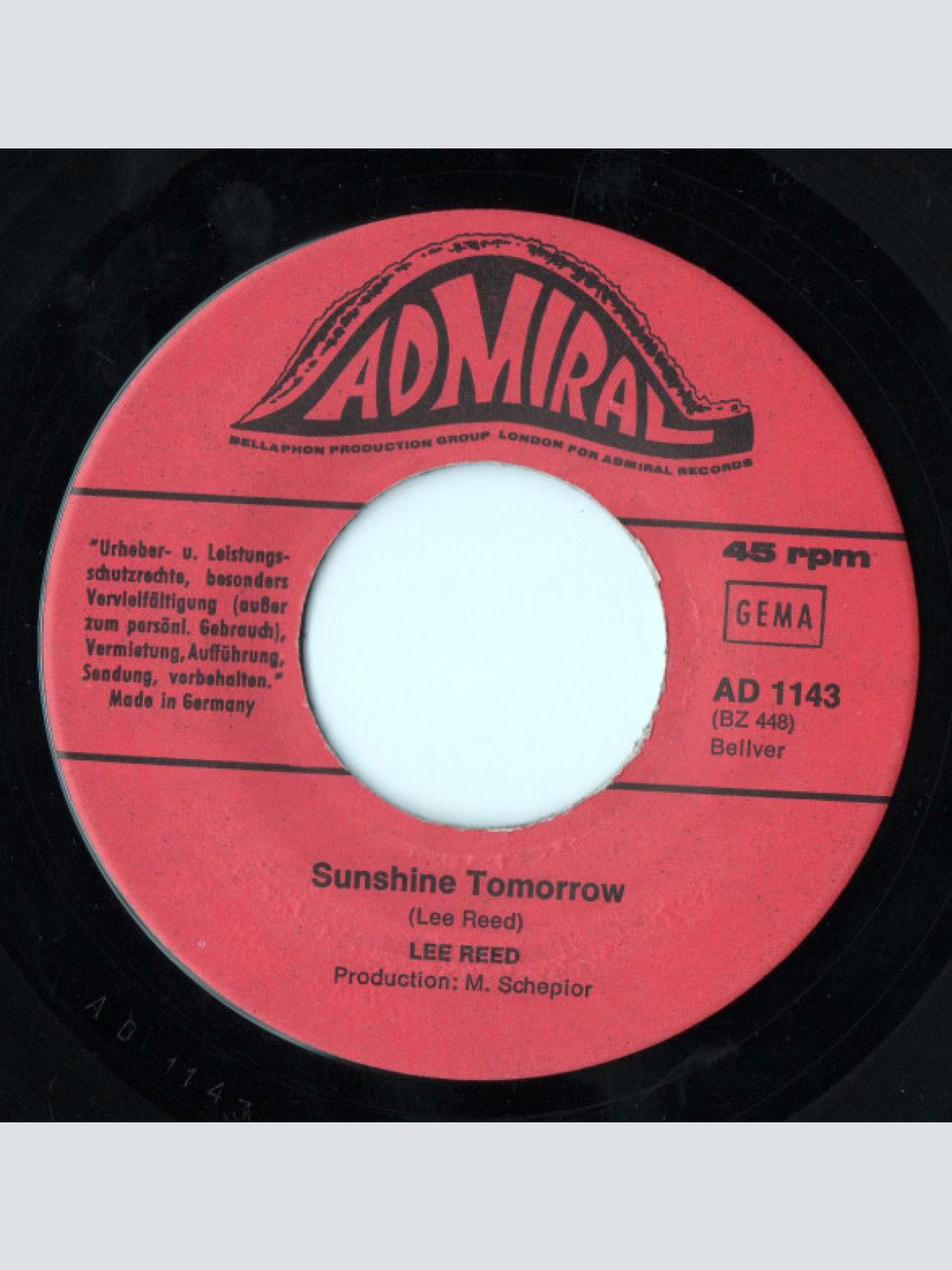 Vinyl / Lee Reed - Montego Bay / Sunshine Tomorrow