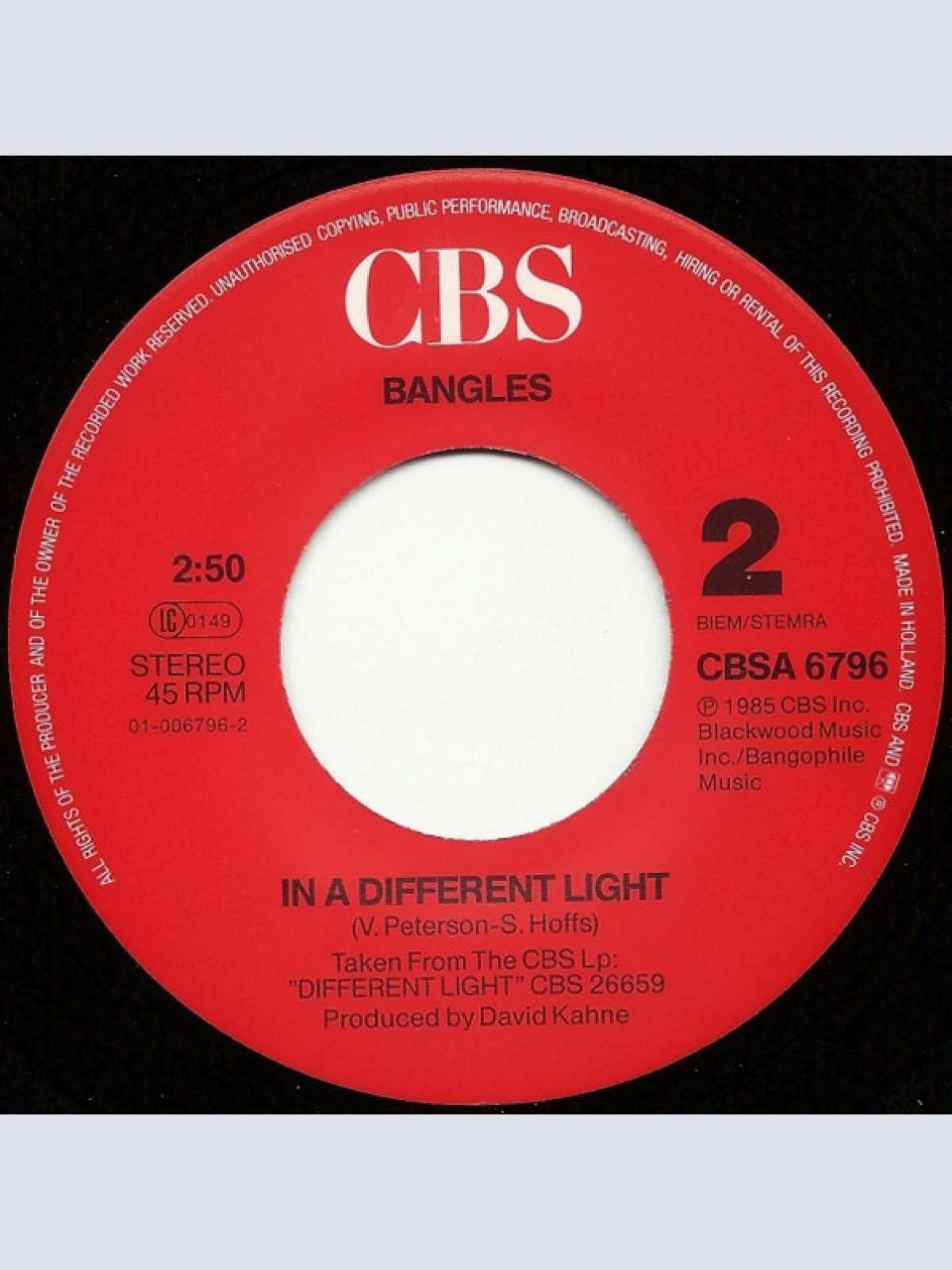 Vinyl / Bangles - Manic Monday