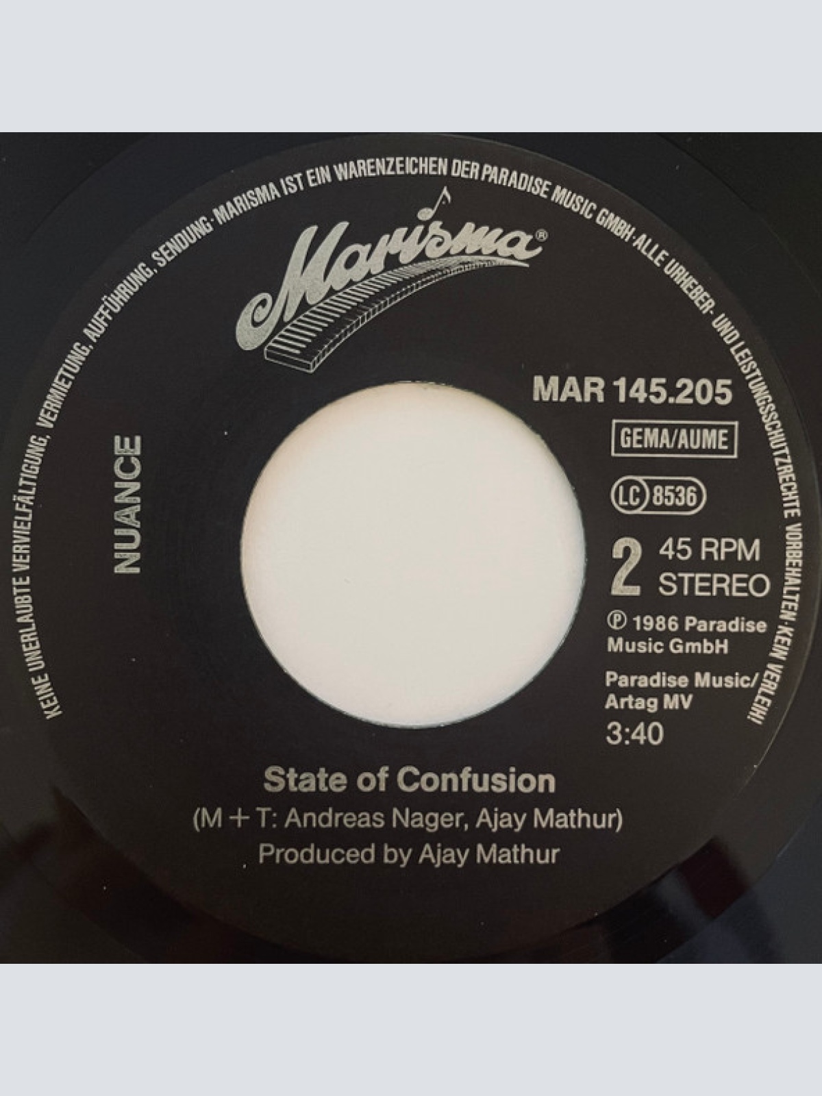 Vinyl / Nuance (8) - Miracle Man