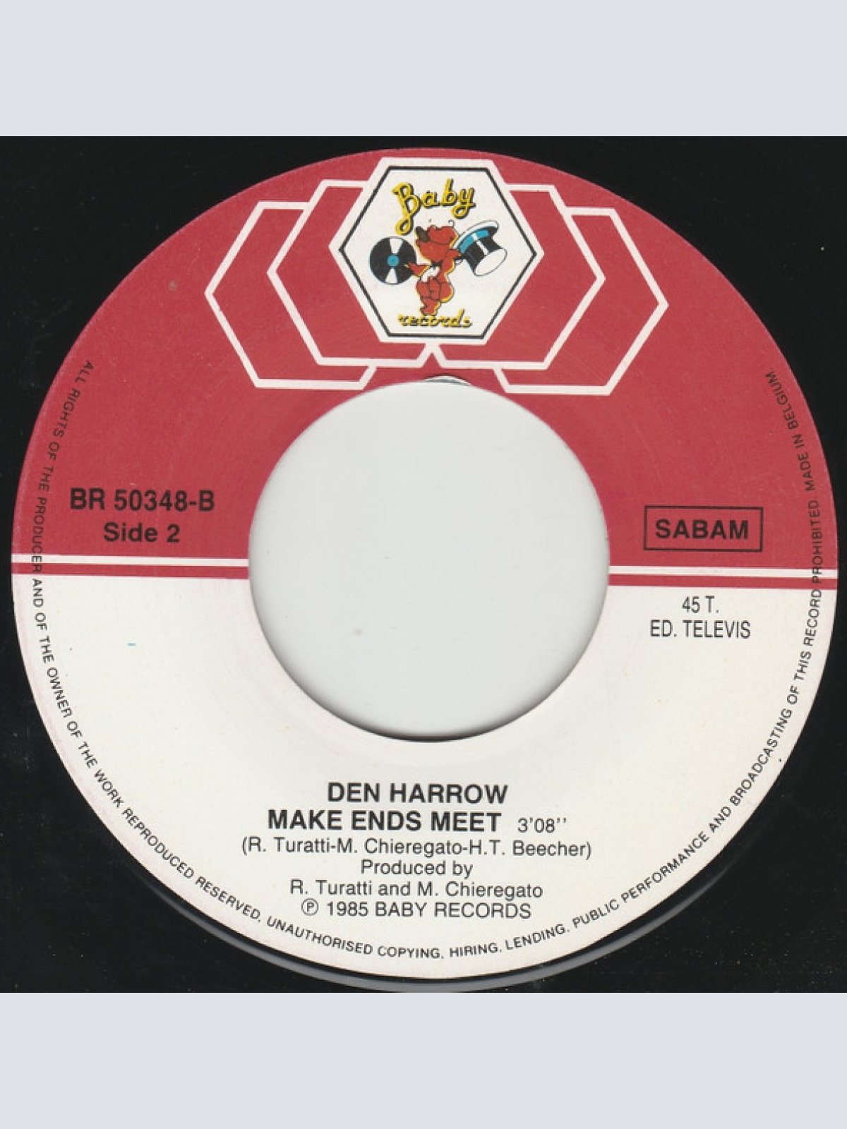 Vinyl / Den Harrow - Bad Boy
