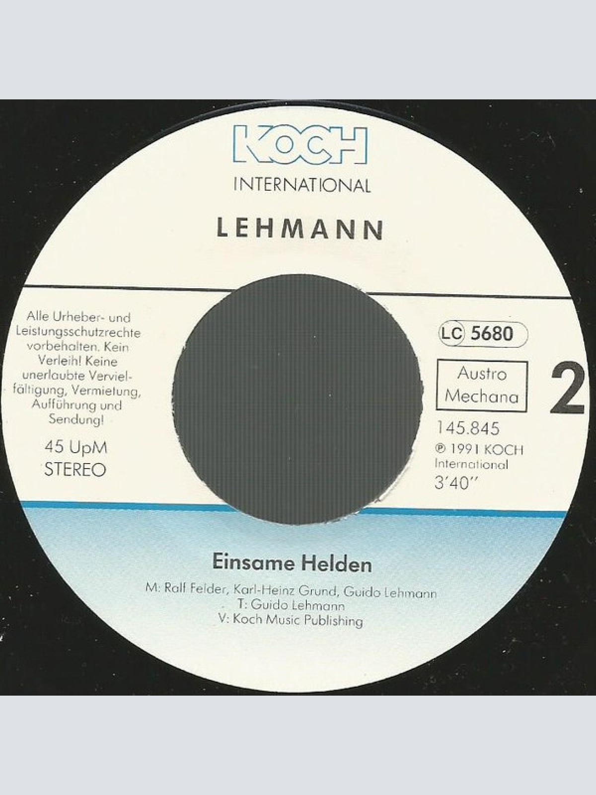 Vinyl / Guido Lehmann - 80 Tage