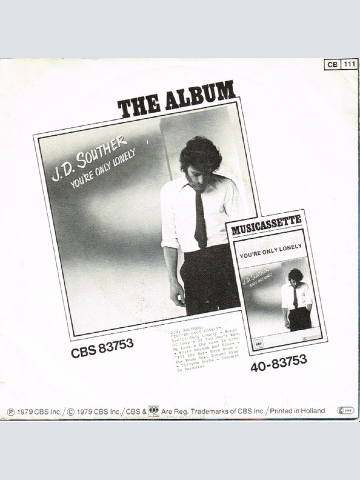 Vinyl / J. D. Souther* - You're Only Lonely