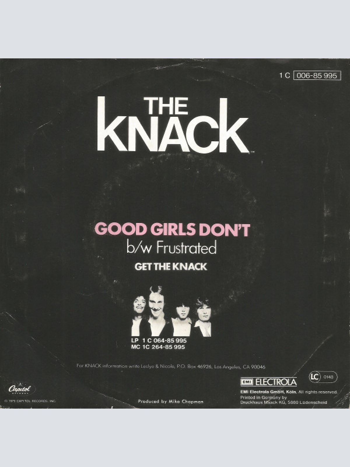 Vinyl / The Knack (3) - Good Girls Don't
