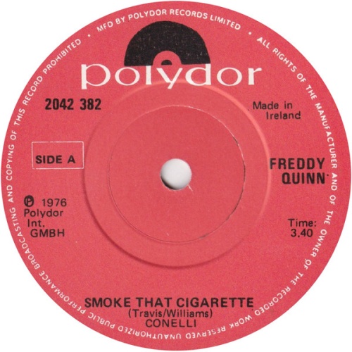 Vinyl / Freddy* - Smoke That Cigarette