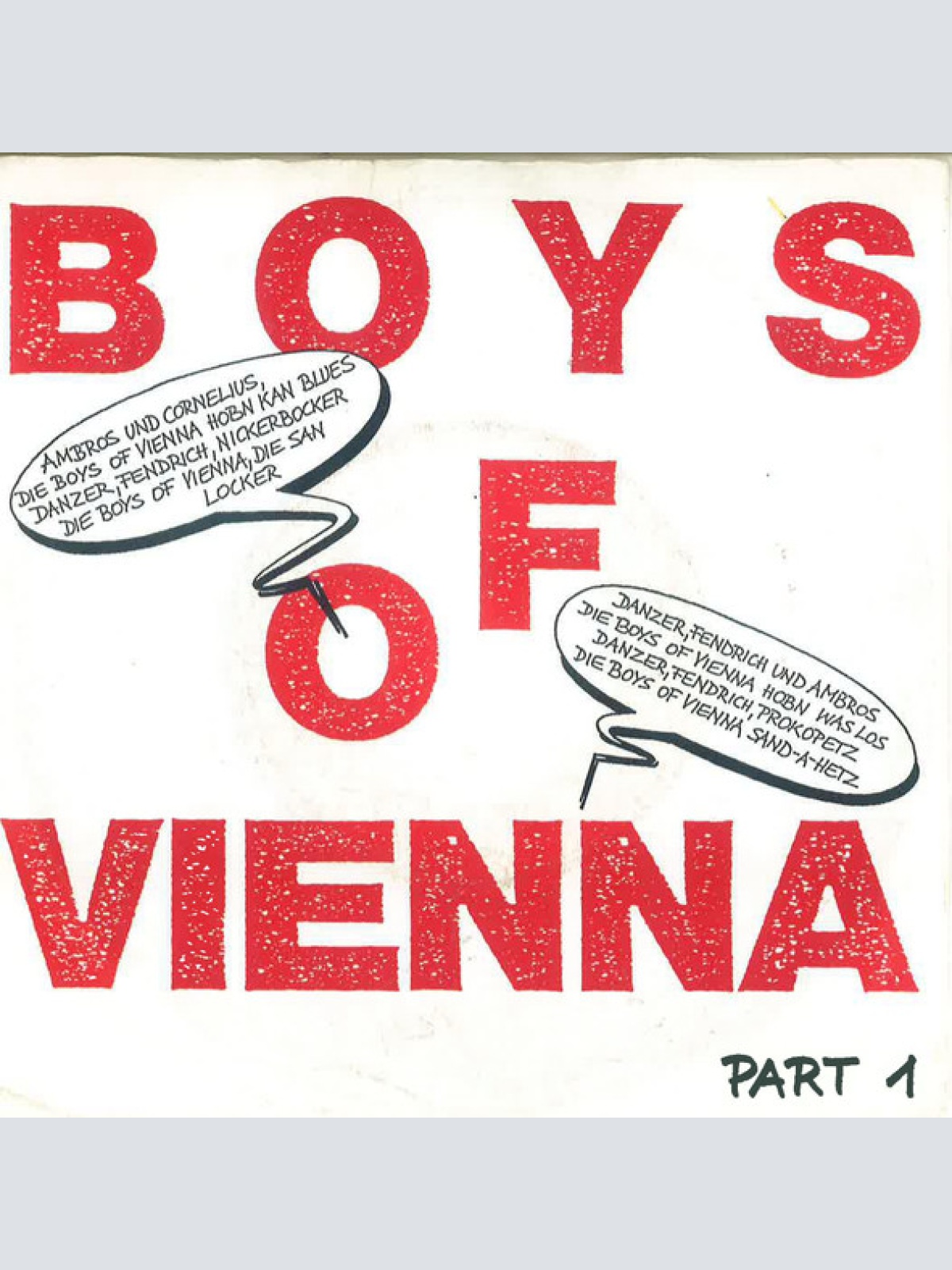 Vinyl / Boys Of Vienna - Boys Of Vienna Part I