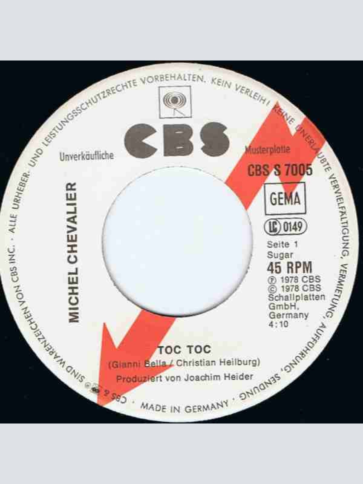 Vinyl / Michel Chevalier - Toc Toc