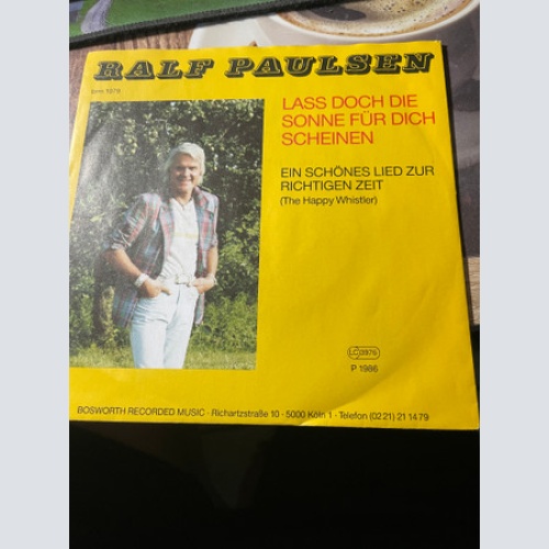Vinyl / Ralf Paulsen - Lass Doch Die Sonne Für Dich Scheinen