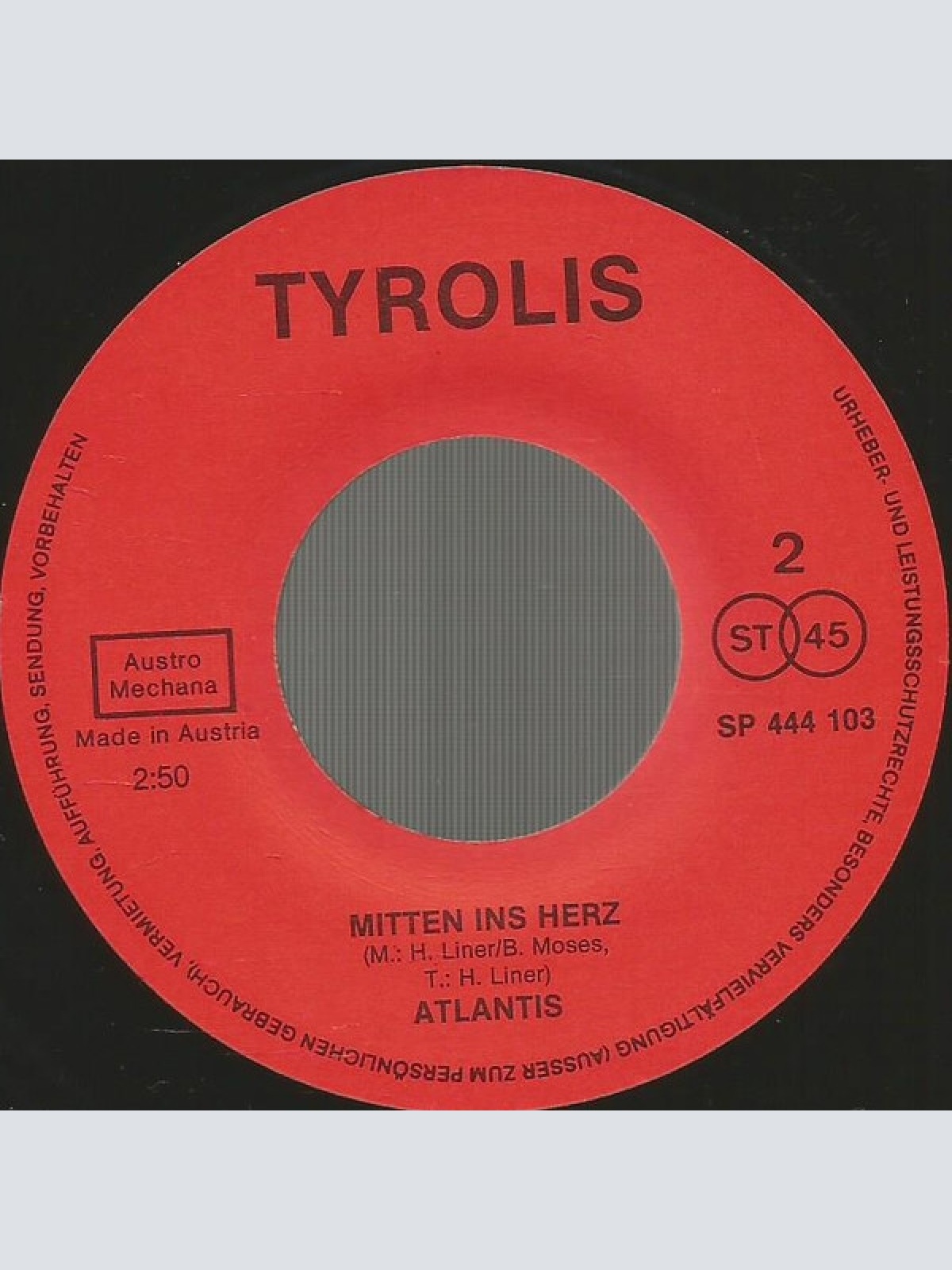 Vinyl / Atlantis (20) - Mia Bella Donna, Du Ich Liebe Dich