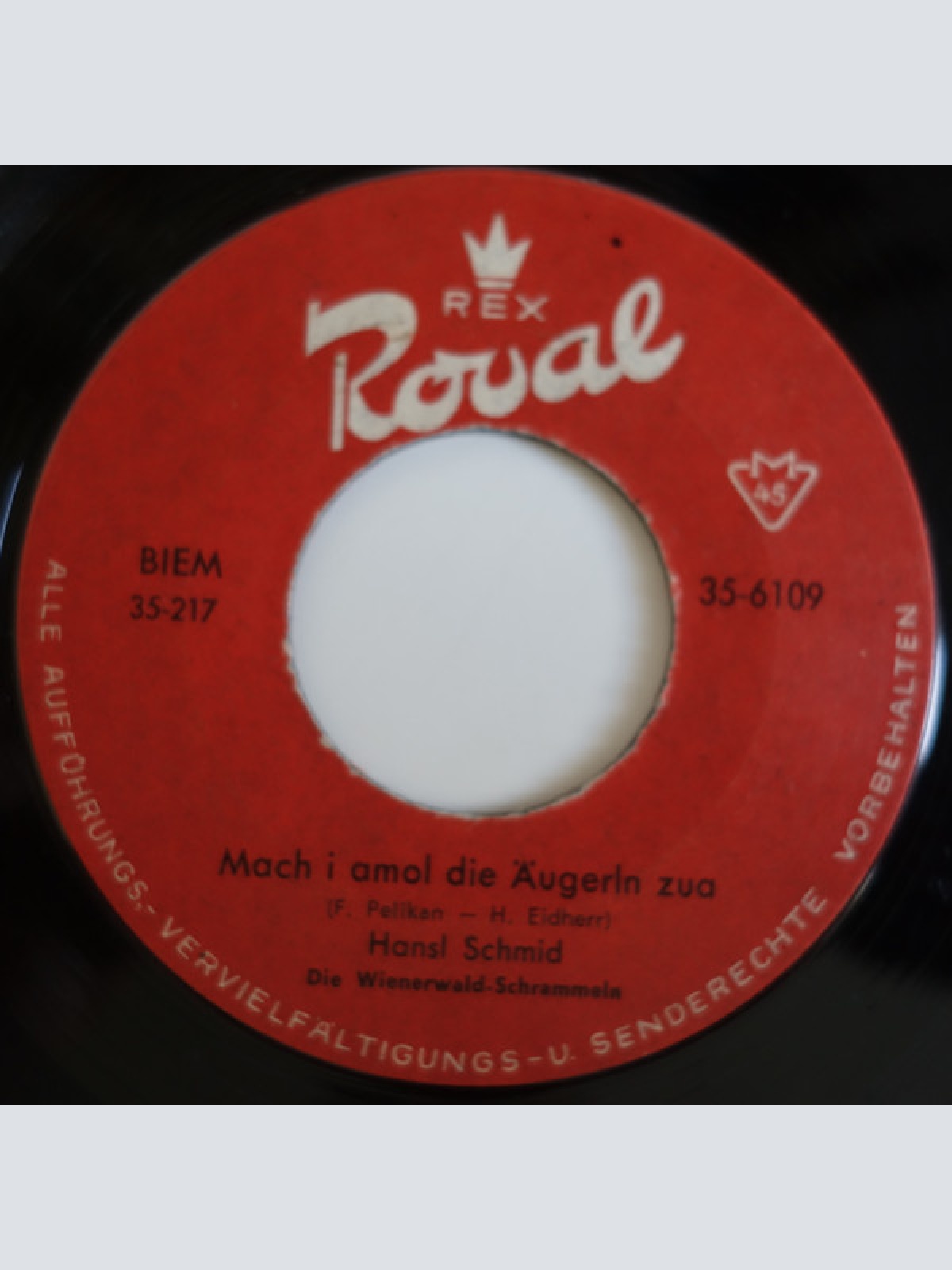 Vinyl / Hansl Schmid - Stellt´s Meine Roß In´ Stall