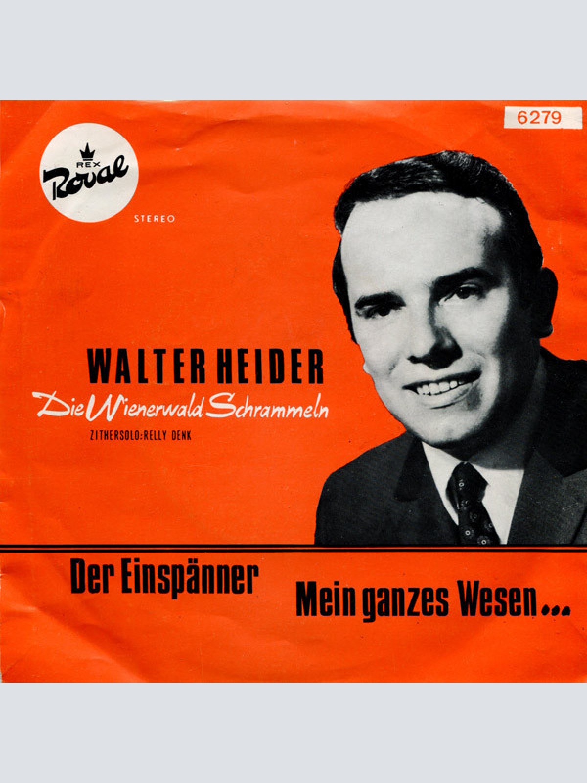Vinyl / Walter Heider - Der Einspänner / Mein Ganzes Wesen...