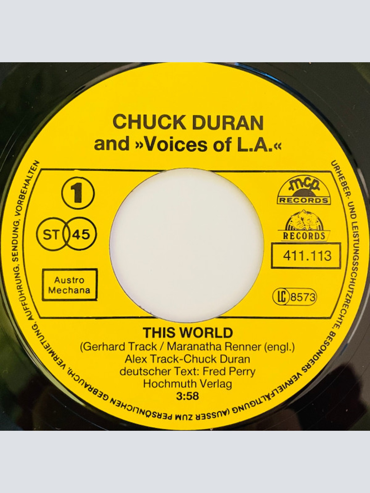 Vinyl / Chuck Duran (2) And Voices Of L.A. - This World