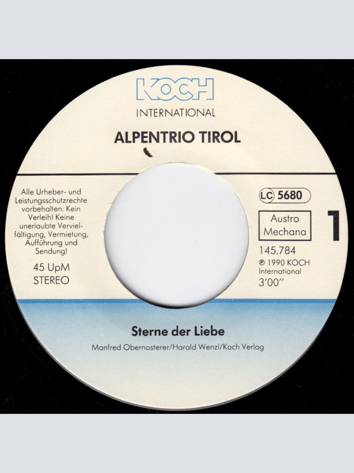 Vinyl / Alpentrio Tirol - Sterne Der Liebe