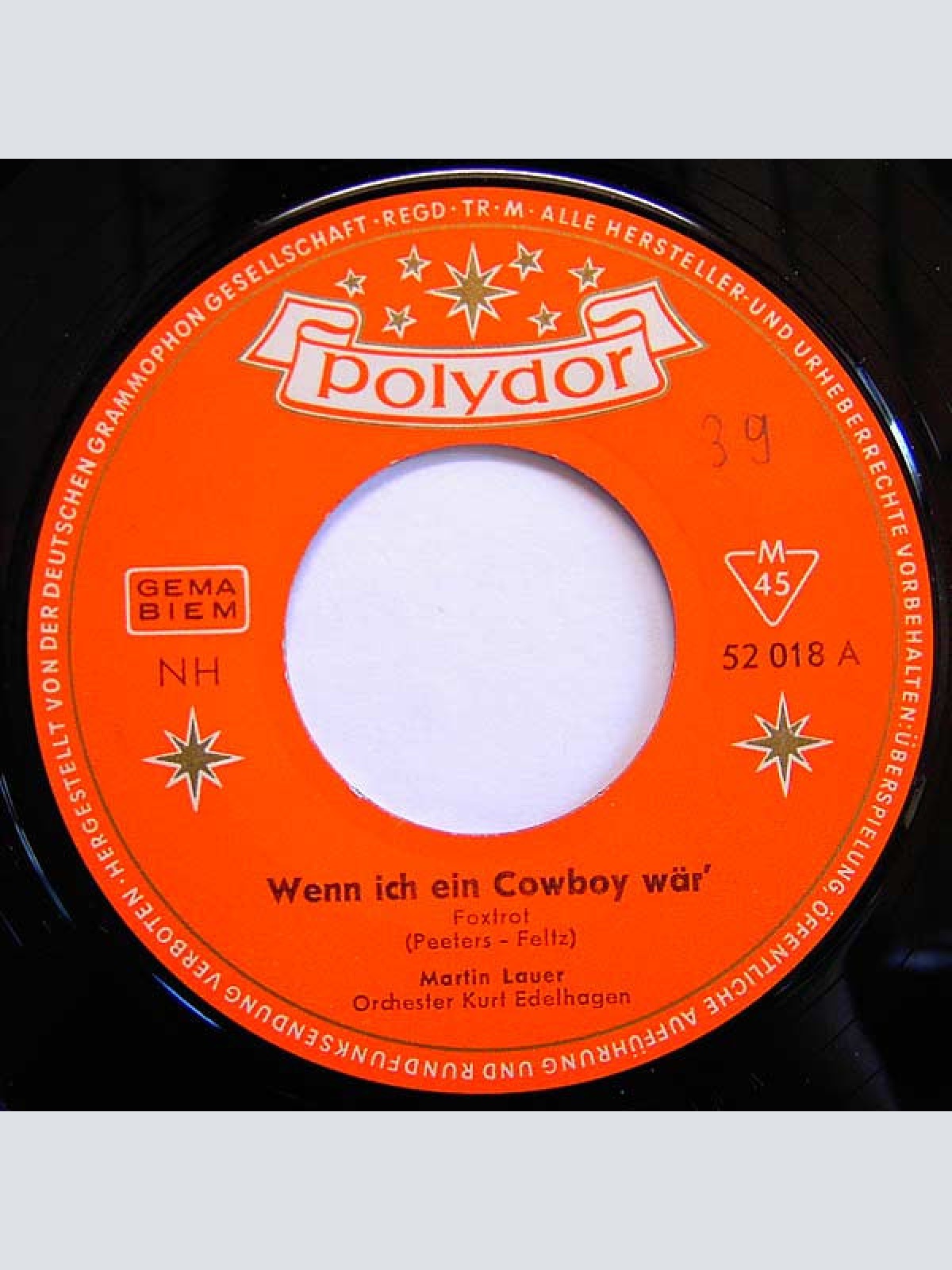 Vinyl / Martin Lauer - Wenn Ich Ein Cowboy Wär'