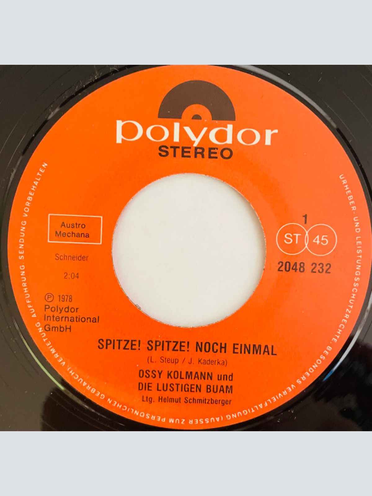 Vinyl / Ossy Kolmann und Die Lustigen Buam - Spitze! Spitze! Noch Einmal