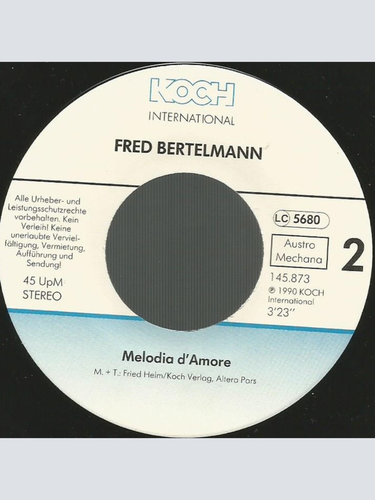 Vinyl / Fred Bertelmann - Wer Rastet, Der Rostet