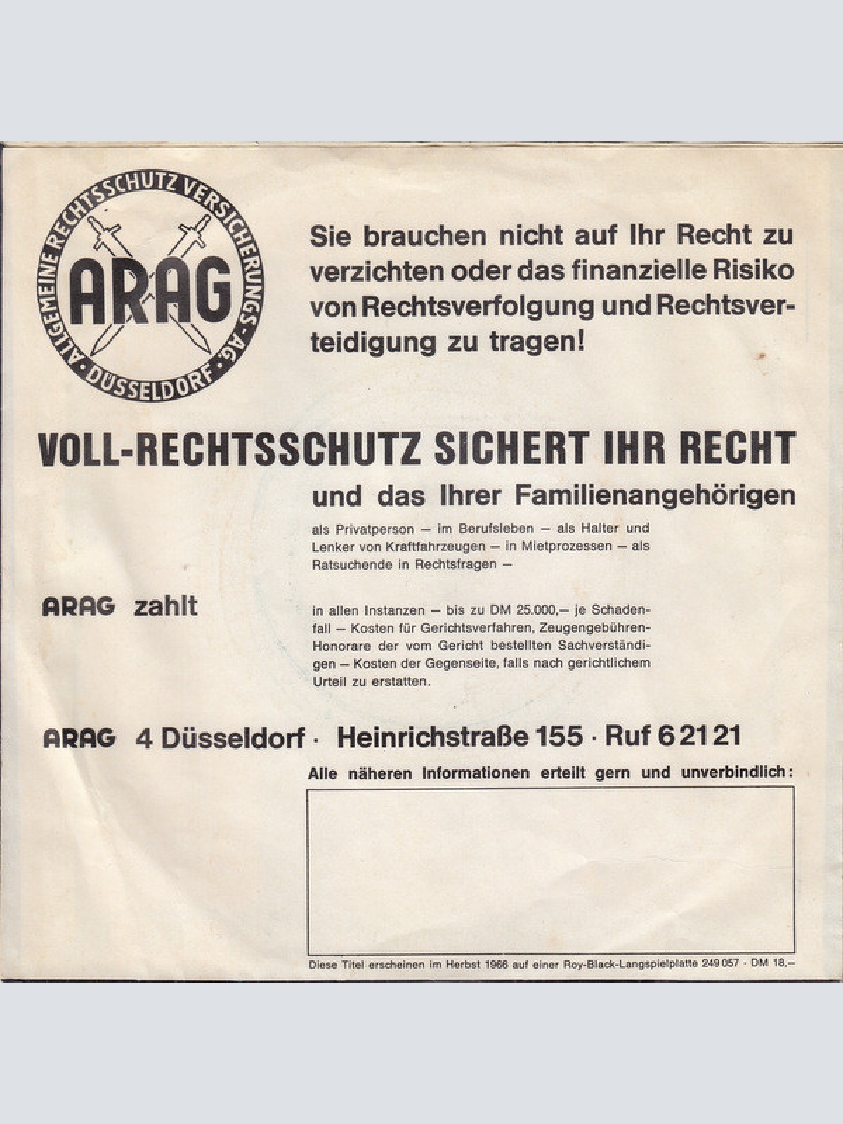 Vinyl / Roy Black - Rot Ist Dein Mund / Hallo Dolly