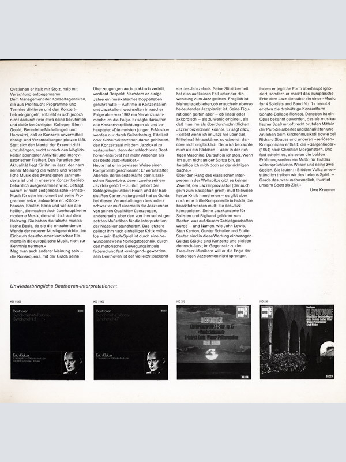 Vinyl / Beethoven*, Friedrich Gulda - Eroica-Variationen / Les Adieux / Klaviersonate Nr. 1 U. 2