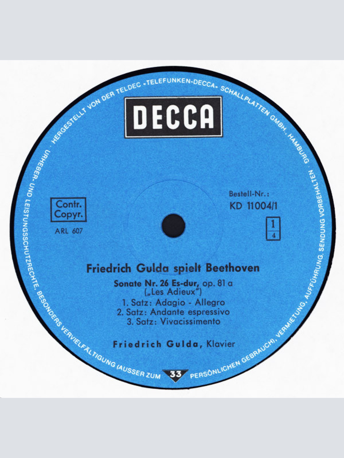 Vinyl / Beethoven*, Friedrich Gulda - Eroica-Variationen / Les Adieux / Klaviersonate Nr. 1 U. 2