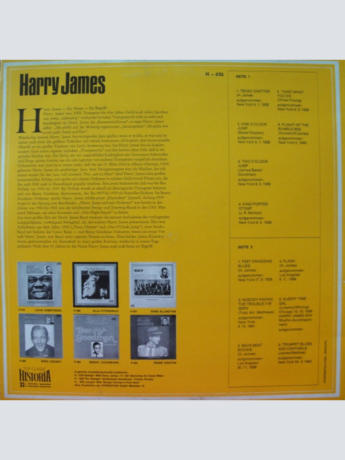Vinyl / Harry James And His Orchestra - Swinging With Harry James