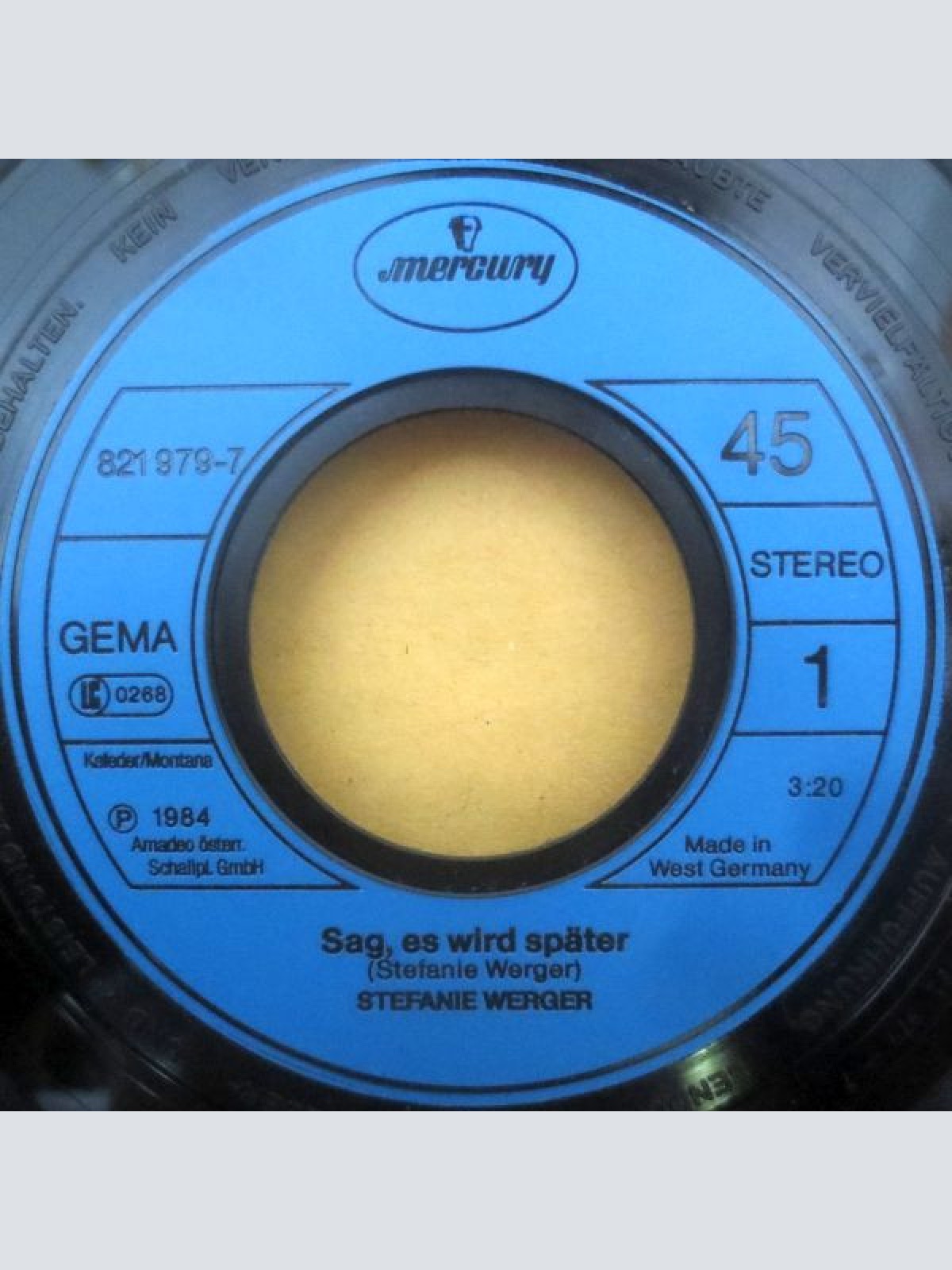 Vinyl / Stefanie Werger - Sag, Es Wird Später