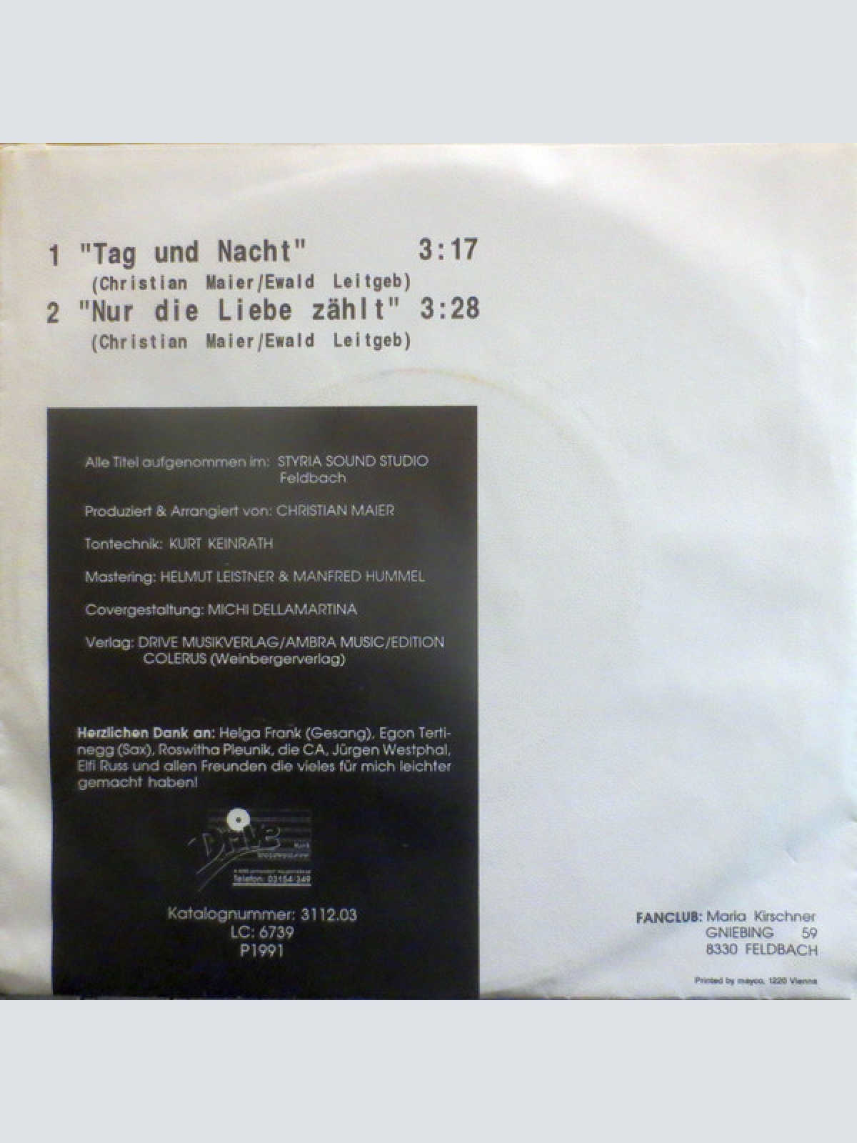 Vinyl / Ewald Leitgeb - Tag & Nacht