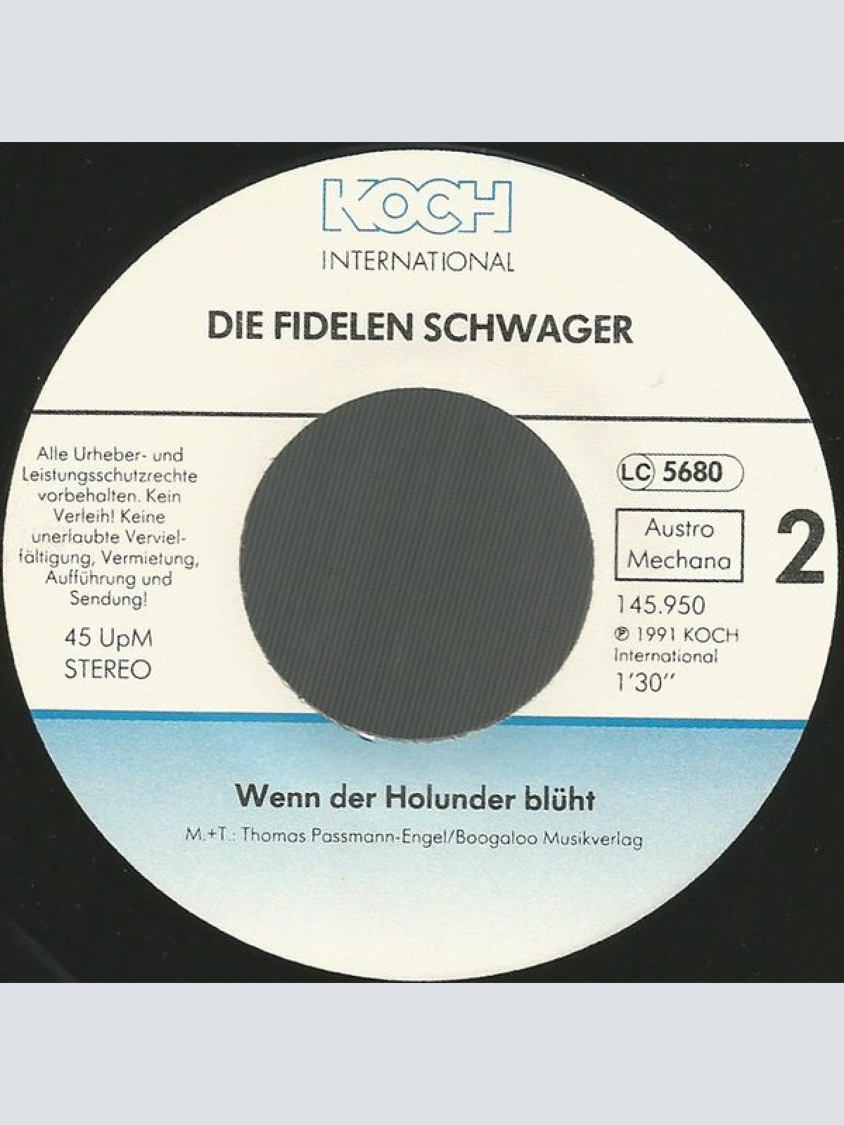 Vinyl / Die Fidelen Schwager - Unter Fremden Sternen