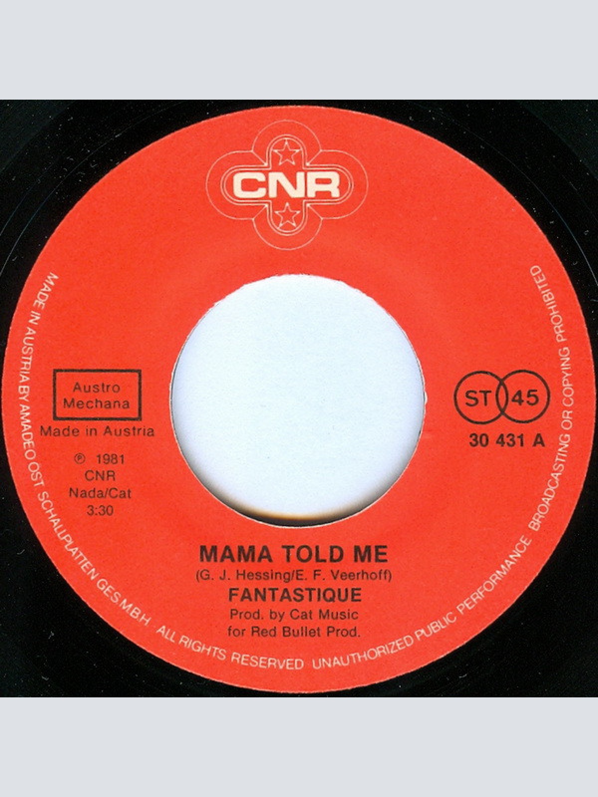 Vinyl / Fantastique - Mama Told Me