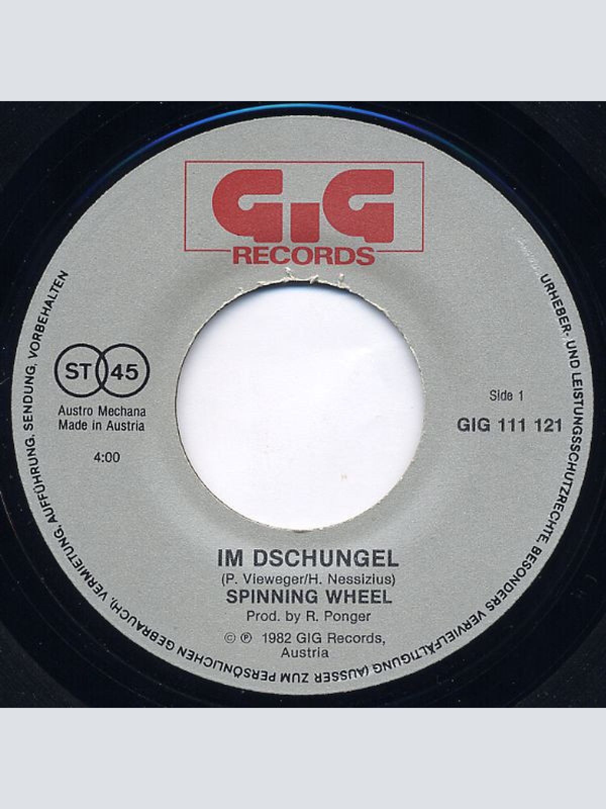 Vinyl / Spinning Wheel (3) - Im Dschungel