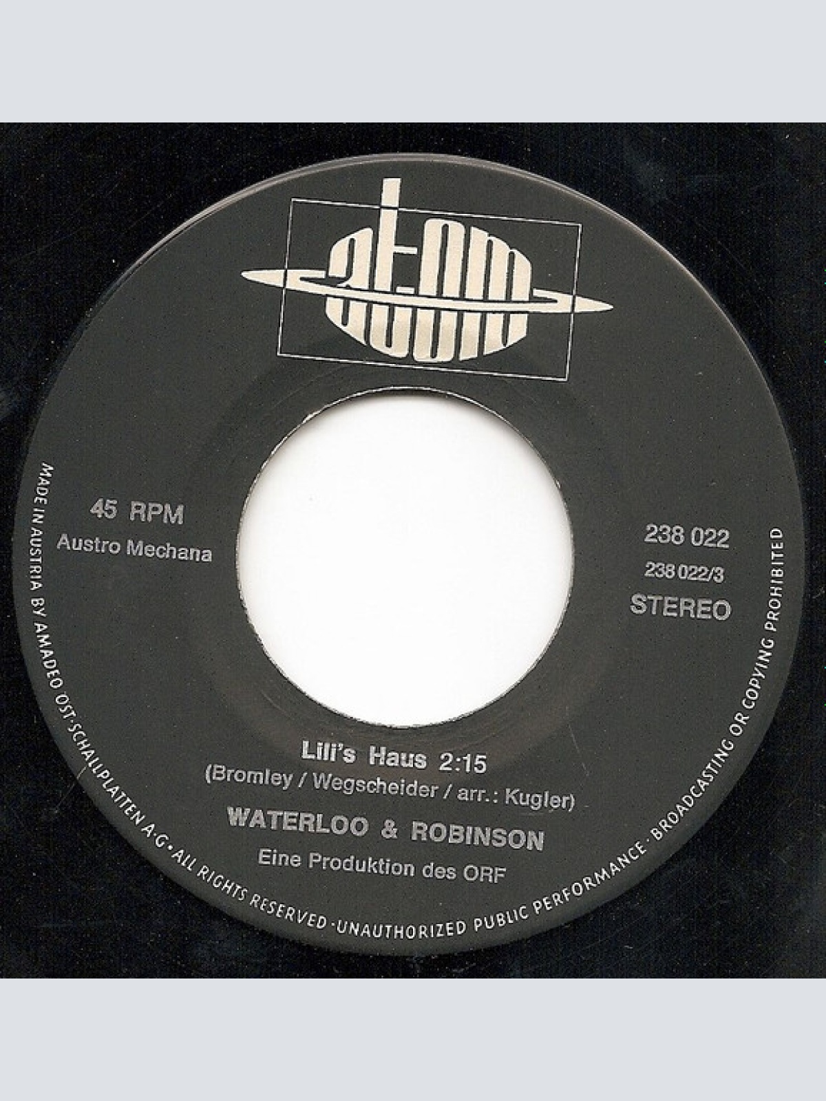 Vinyl / Waterloo & Robinson - Lili's Haus