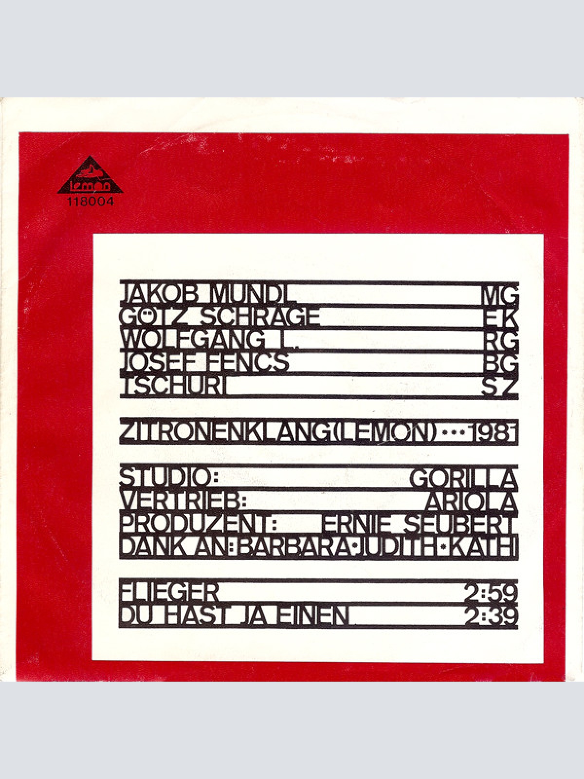 Vinyl / Blümchen Blau - Flieger