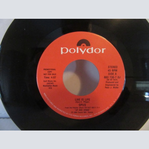 Vinyl / Opus - Live Is Life